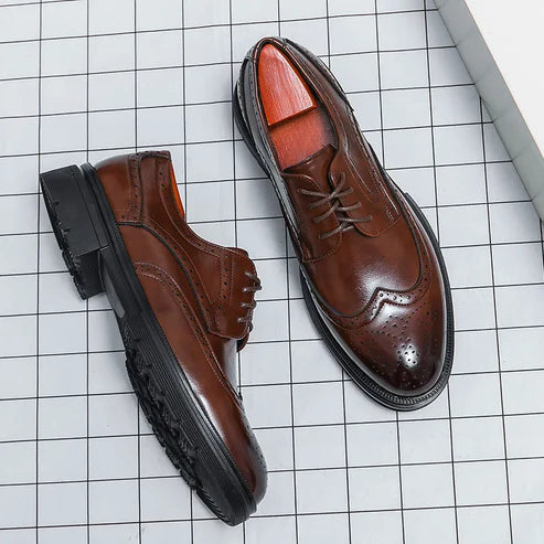 Men’s Formal Dress Shoes – Brock Cut – Rounded Toe