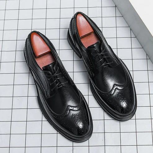 Men’s Formal Dress Shoes – Brock Cut – Rounded Toe