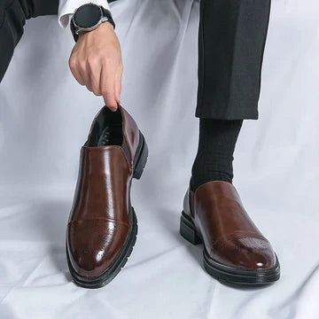 Leather Brogue Loafers