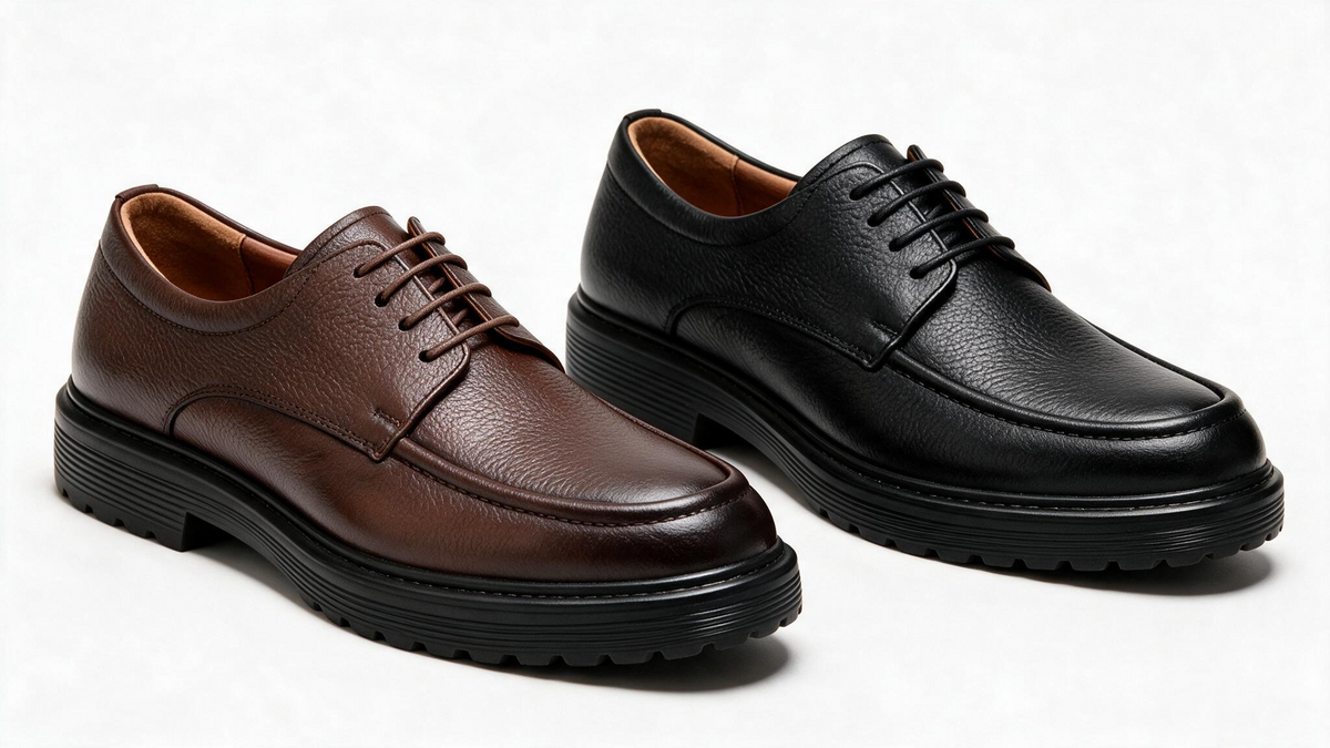 Men’s Formal Dress Shoes – Brock Cut – Rounded Toe