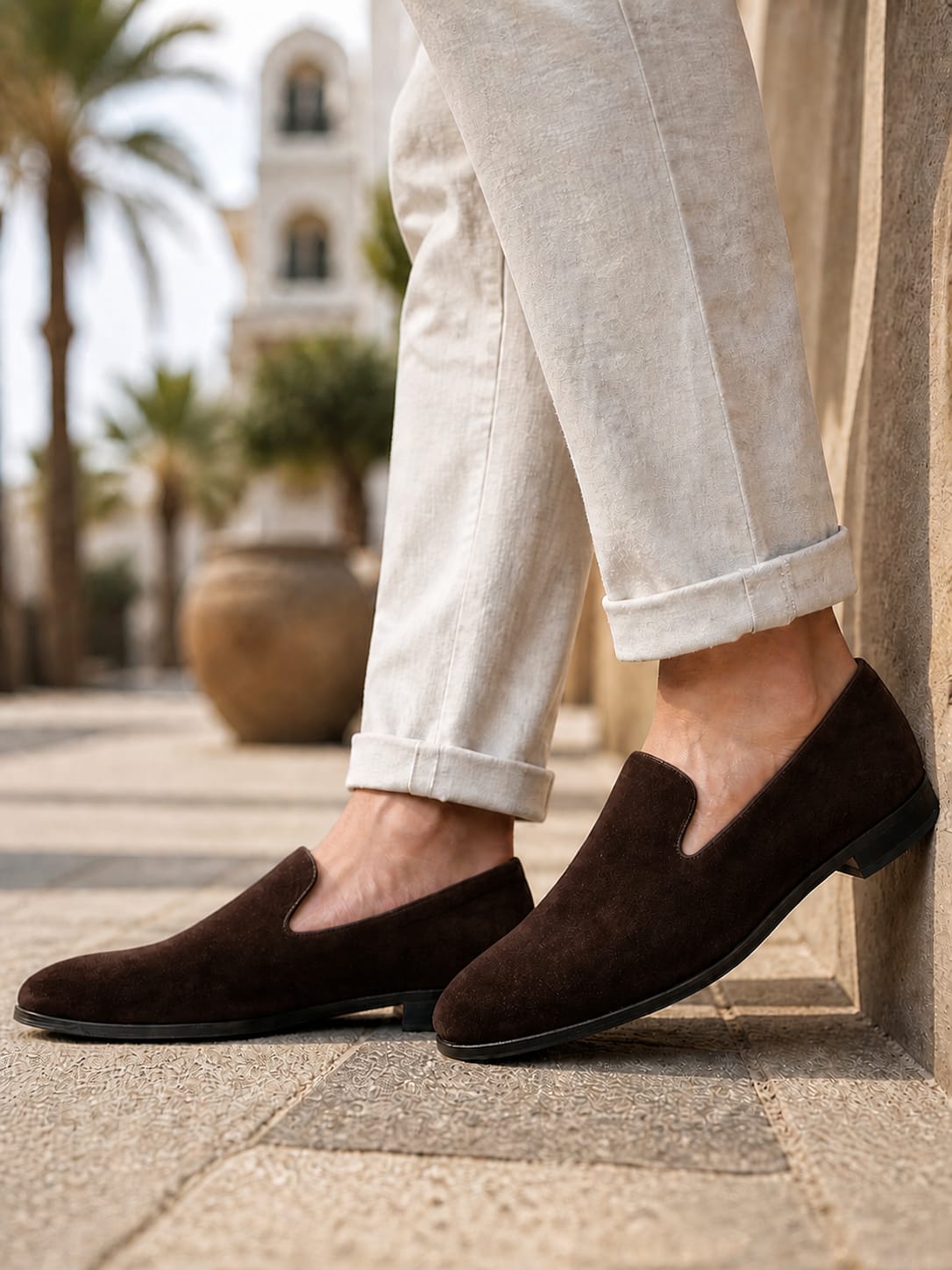 Luca Mocassin sleepers en daim